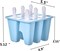 Popsicle Mould,Popsicle Maker Popsicle Molds 6 Pieces Silicone Ice Pop Molds BPA Free Popsicle Mold Reusable Easy Release Ice Pop Make (Blue)